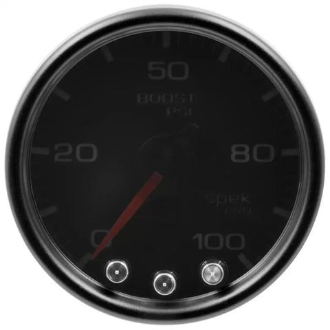 Autometer 2-1/16" 0-100 PSI SPEK-PRO Boost Gauge Black/Black | Universal (P30552)