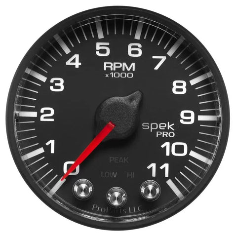 Autometer 2-1/16" 0-11 Tachometer Gauge Black | Universal (P336328)