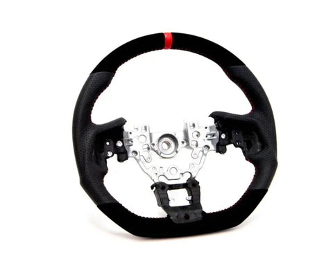 PRL Motorsports Leather and Suede Steering Wheel w/ Red Stitching (PRL1.1009.1.RED)