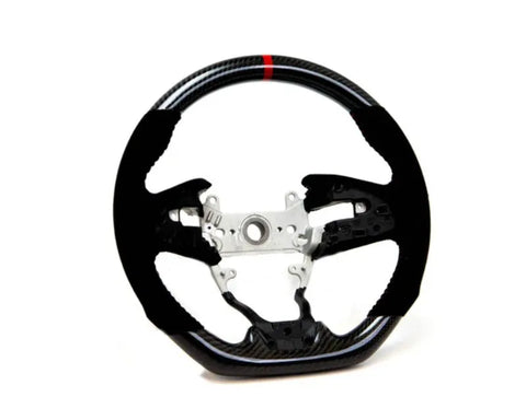 PRL Motorsports Carbon and Suede Steering Wheel w/ Red Stitching (PRL1.1009.2.RED)