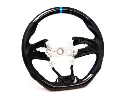 PRL Motorsports Carbon and Leather Steering Wheel w/ Blue Stitching (PRL1.1009.3.BLU)