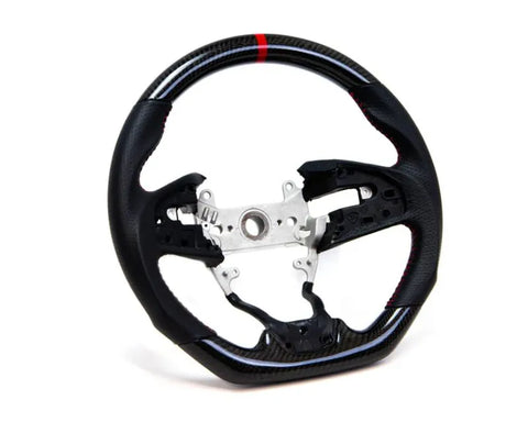 PRL Motorsports Carbon and Leather Steering Wheel w/ Red Stitching (PRL1.1009.3.RED)