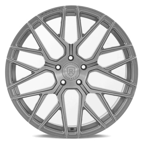 Rohana Wheels RFX10 Titanium Silver w/ Machined Brushed Spoke Faces 20x9 | 5x120 (RFX102095120BT20)