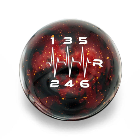 Billetworkz Cosmic Space Shift Knob w/ Heartbeat Engraving | Honda 6-Speed Manual (BW-KNB-6HON-HB6)
