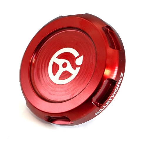 Billetworkz Zero-Series Power Steering Fluid Cap | 08-14 WRX / 08-21 STI / 05-09 Legacy GT / 09-13 Forester XT (BW-EBCZ-SUB-PS2)