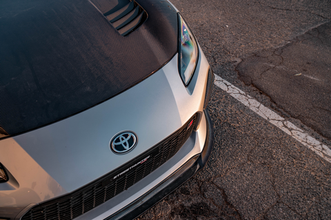StreetHunter Designs 2nd Gen GR86 Fiber Front Lip | 2022+ Toyota GR86 (SHD-GR86-FLCBN )