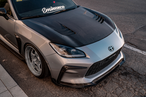 StreetHunter Designs 2nd Gen GR86 Fiber Front Lip | 2022+ Toyota GR86 (SHD-GR86-FLCBN )