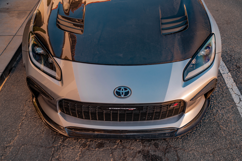 StreetHunter Designs 2nd Gen GR86 Fiber Front Lip | 2022+ Toyota GR86 (SHD-GR86-FLCBN )
