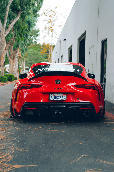 StreetHunter Designs MK5 Supra "High Kick" Rear Lip Spoiler | 2020-2026 Toyota GR Supra (SHD-SUPRA-HKCBN)