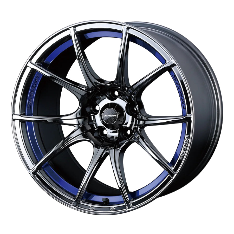 weds wedssport SA-10 ウェッズスポーツSA-10 WedsSport SA-10R Black Chrome with a Blue Undercut (Blue Light