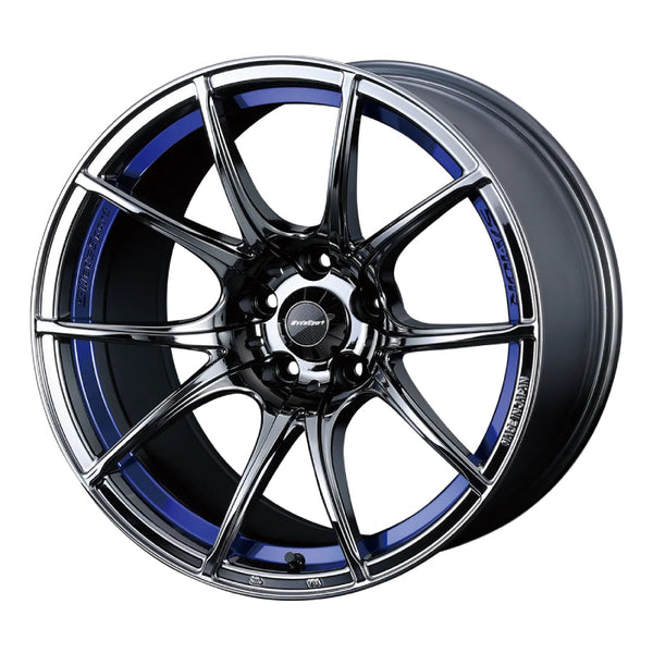 Weds スポーツ　SA10R WedsSport SA-10R Black Chrome with a Blue Undercut (Blue Light