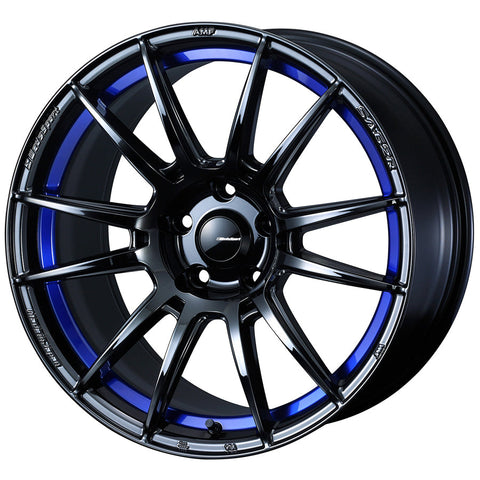 WedsSport SA-62R Black Chrome with a Blue Undercut (Blue Light Chrome II) 17x7.5 | 5x114.3 (41825)