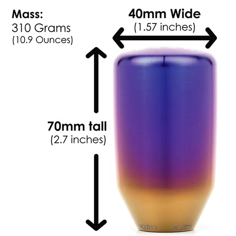Acuity M10x1.5 ESCO-Ti Burnt Titanium Shift Knob (1959)