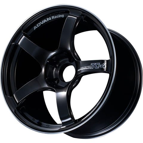 Advan Racing TC4 Racing Black Gunmetallic w/ Machined Outer Lip Ring 18x9.5 | 5x100 (YAD8J45DBGR)
