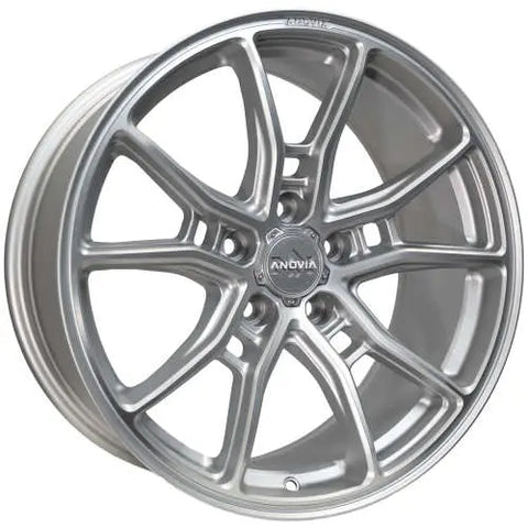 Anovia AN-10 Silver w/ Machined Spoke Faces 19x9.5 +35 | 5x120 (ANO0101995512035SI)