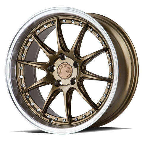 AodHan Wheels DS07 Bronze w/ Machined Lip 18x9.5 | 5x114.3 (DS71895511430BZ)