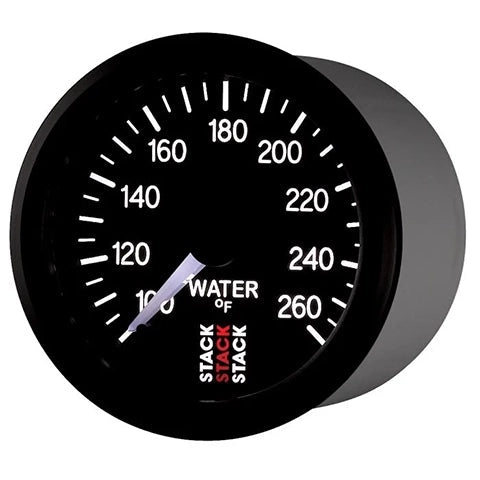 AutoMeter Stack 52mm 100-260 Deg F 1/8in NPTF Male Pro Stepper Motor Water Temp Gauge (ST3308)