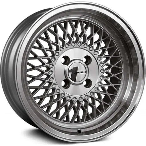 AVID1 AV18 Silver w/ Machined Lip 15x8 | 4x100 (AV1815804C25SL)
