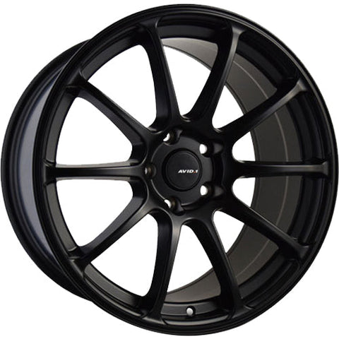 AVID1 AV27 Matte Black 17x8 | 5x114.3 (AV2717805H35BK)