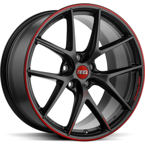 BBS Wheels CIR Satin Black w/ Red Outer Lip Ring 20x10.5 | 5x120 (CI0402NE)
