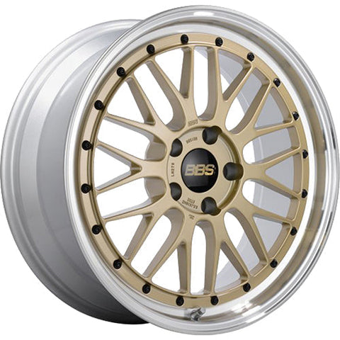 BBS Wheels LM Gold w/ Diamond Cut Machined Lip 18x9 | 5x114.3 (LM077GPK)
