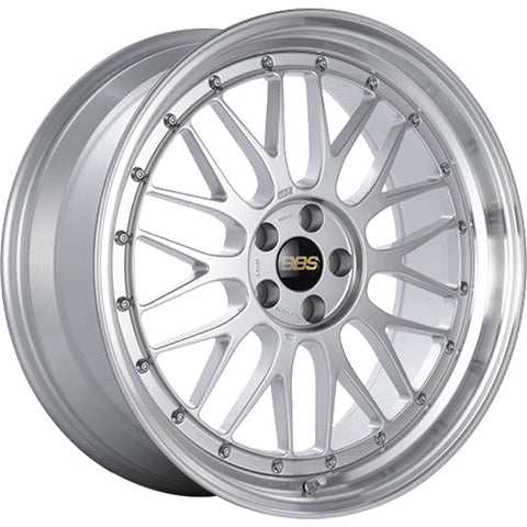 BBS Wheels LM Diamond Silver w/ Diamond Cut Machined Lip 19x8 | 5x120 (LM411DSPK)