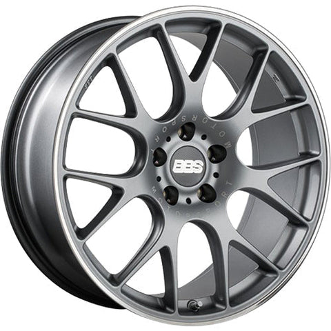 BBS Wheels CHR Satin Titanium Gray w/ Polished Outer Lip Ring 20x9 | 5x130 (CH150TIPO)