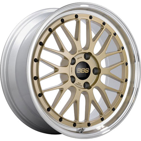 BBS Wheels LM Gold w/ Diamond Cut Machined Lip 19x8.5 | 5x120 (LM227GPK)
