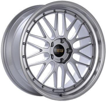 BBS Wheels LM Diamond Silver w/ Diamond Cut Machined Lip 19x9.5 | 5x120 (LM280DSPK)