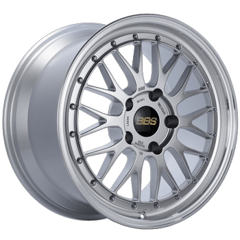 BBS Wheels LM Diamond Silver w/ Diamond Cut Machined Lip 18x10 | 5x130 (LM266DSPK)