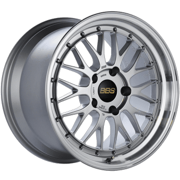 BBS Wheels LM Diamond Silver w/ Diamond Cut Machined Lip 18x11 | 5x130 (LM277DSPK)