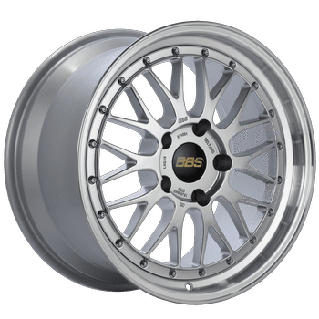 BBS Wheels LM Diamond Silver w/ Diamond Cut Machined Lip 18x10 | 5x130 (LM286DSPK)