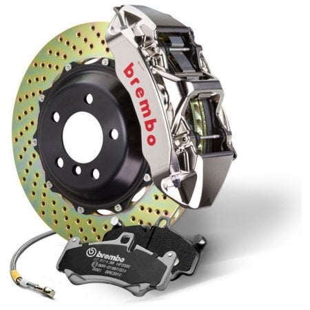Brembo GTR BBK 6 / 4 Piston Billet Kit | 2014-2024 Infiniti Q50 RWD (1M1.9051AR/2P1.9054AR)