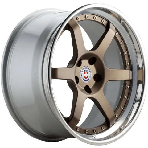 HRE Performance Wheels C106 Satin Bronze Center w/ Polished Clear Outer & Gloss Silver Inner 20x9 | 5x115 (C106-20951152003SB)