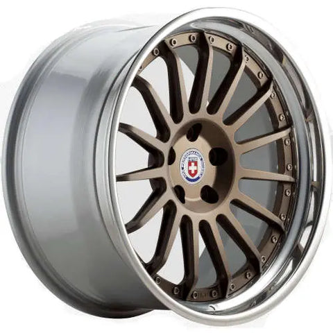 HRE Performance Wheels C109 Satin Bronze Center w/ Polished Clear Outer & Gloss Silver Inner 20x9 | 5x115 (C109-20951152003SB)