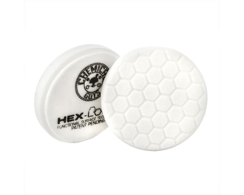 Chemical Guys Self-Centered Hex-Logic White Medium Life Polishing Pad | Universal (BUFX_104HEX)