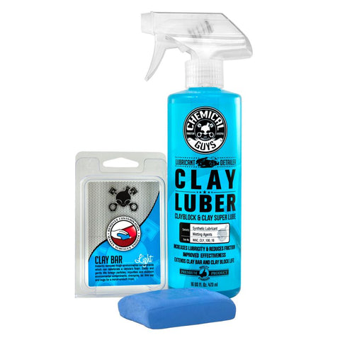 Chemical Guys Clay Bar and Luber Synthetic Lubricant Kit (CLY_109)