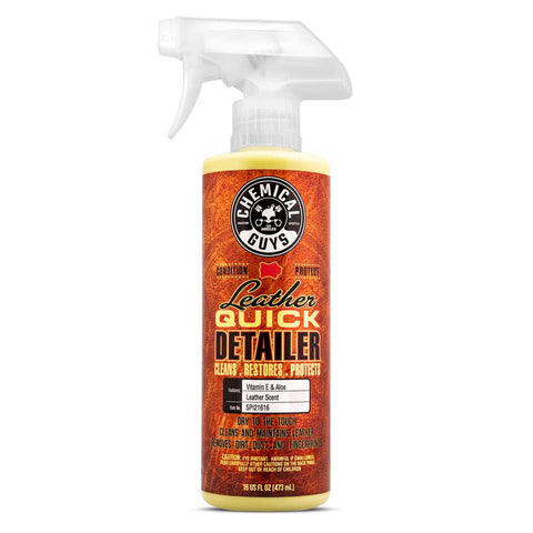 Chemical Guys Leather Quick Detailer Matte Finish Leather Care Spray | Universal (SPI21616)
