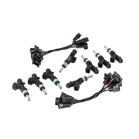 DeatschWerks 1100cc Top Feed Injectors - Set of 8 | 2015-2017 Dodge Challenger SRT Hellcat / 2015-2018 Dodge Charger SRT Hellcat (17MX-03-1100-8)