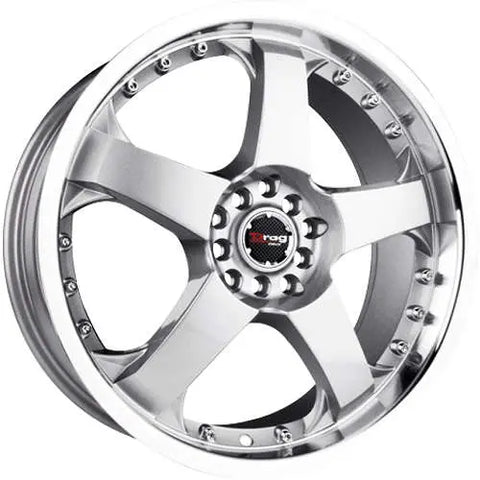 Drag Wheels DR11 Silver w/ Machined Lip 18x7.5 | 5x100/5x114.3 (DR111875054573S)