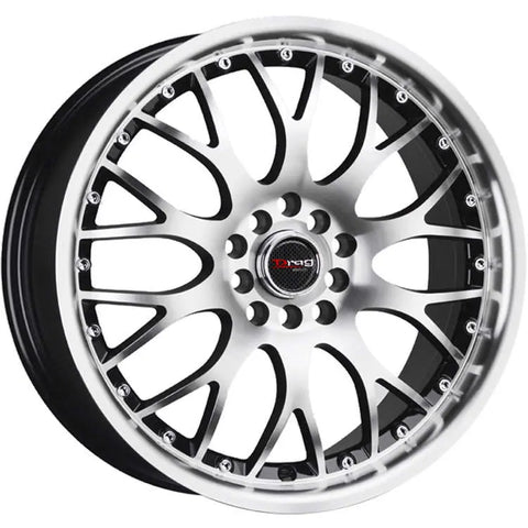Drag Wheels DR19 Gloss Black Machined Spoke Faces & Lip 18x7.5 | 5x100/5x114.3 (DR191875054573GBM)