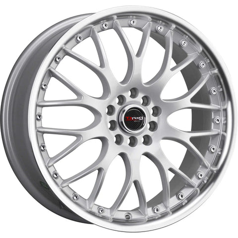 Drag Wheels DR19 Silver w/ Machined Lip 16x7 | 4x100/4x114.3 (DR19167044073S)