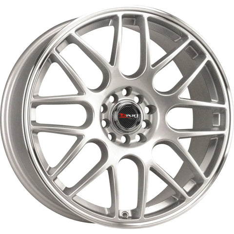 Drag Wheels DR34 Silver w/ Machined Lip 18x8 | 5x100/5x114.3 (DR34188053573S)