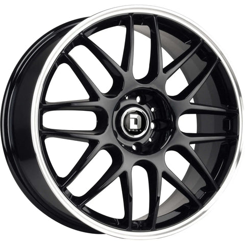 Drag Wheels DR37 Gloss Black w/ Machined Lip 19x8 | 5x112 (DR37198213266GB)