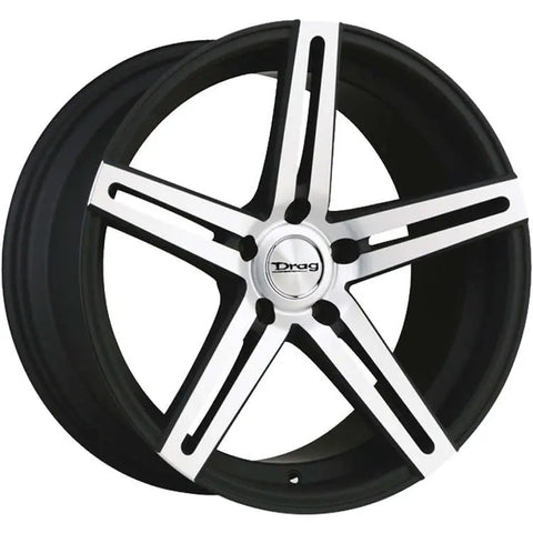 Drag Wheels DR60 Flat Black w/ Machined Spoke Faces 20x8.5 | 5x120 (DR602085233072BFM)