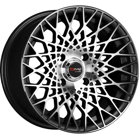 Drag Wheels DR65 Gloss Black w/ Machined Spoke Faces 15x7.5 | 4x100 (DR651575261073GBM)