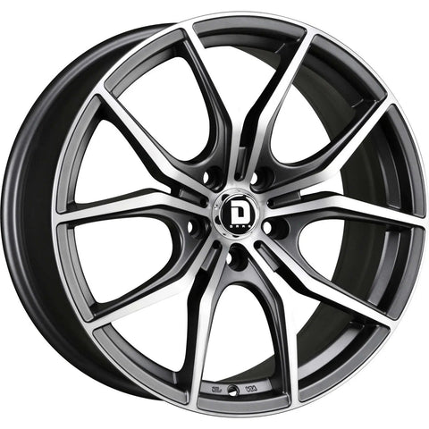 Drag Wheels DR67 Charcoal Gray w/ Machined Spoke Faces 18x8 | 5x114.3 (DR67188063573GMFM)