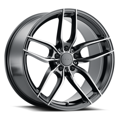 Drag Wheels DR80 Gloss Black Shadow 18x8 | 5x114.3 (DR80188064073GBS)