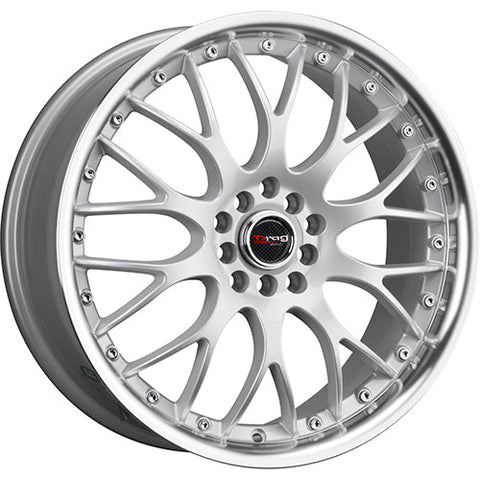 Drag Wheels DR19 Gunmetal Gray w/ Machined Lip 15x7 | 4x100/4x114.3 (DR19157044073GM)