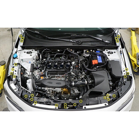 Dress Up Bolts Stage 1 Titanium Hardware Engine Bay Kit | 2022-2023 Honda Civic Si (HON-062-Ti)